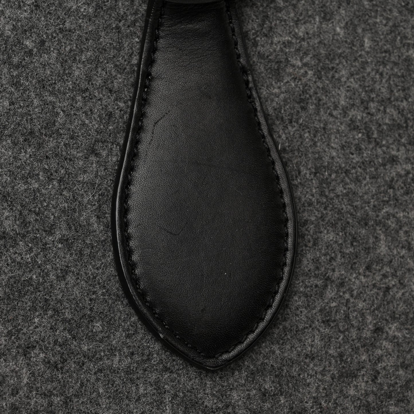 Felt Calfskin Medium Tie Knot Tote Grey Black