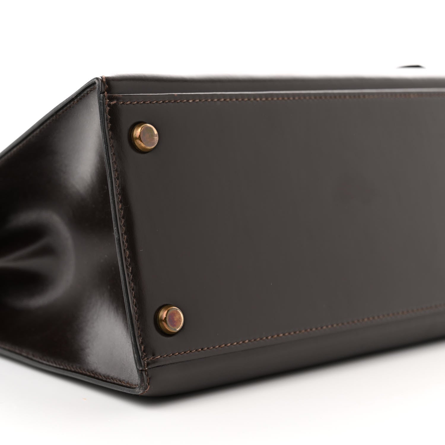 Hermes Tadelakt Kelly Sellier 35 Chocolate 9 of 16