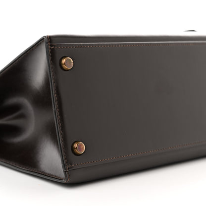 Hermes Tadelakt Kelly Sellier 35 Chocolate 9 of 16