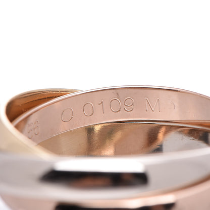 Cartier 18K Pink Yellow White Gold Classic Les Must De Trinity Ring 56 7.5 5 of 7