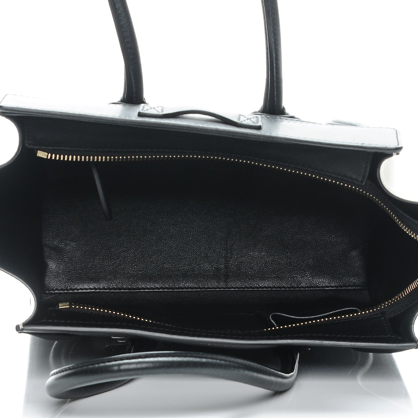 Textured Calfskin Micro Tri-Color Luggage Navy Blue