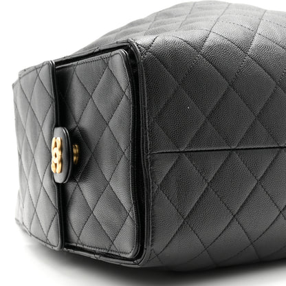 Chanel Caviar Quilted Medium Chanel 25 Handbag Black 10 of 12