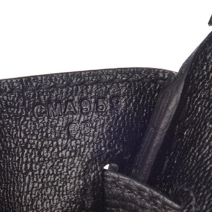 Hermes Togo Birkin 25 Black 7 of 8