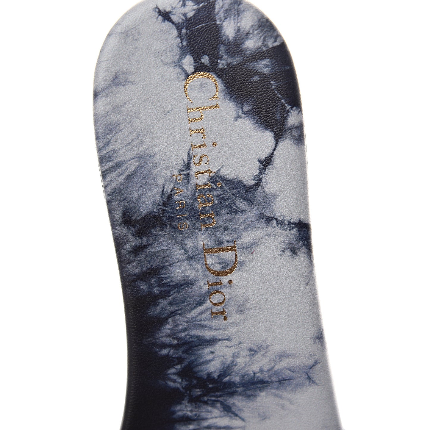 Canvas Embroidered KaleiDioroscopic Dway Slide Sandals 35.5 Blue