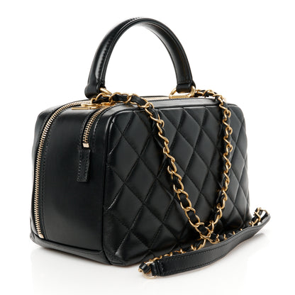 Chanel Lambskin Quilted Medium Trendy CC Bowling Bag Black 3 of 12