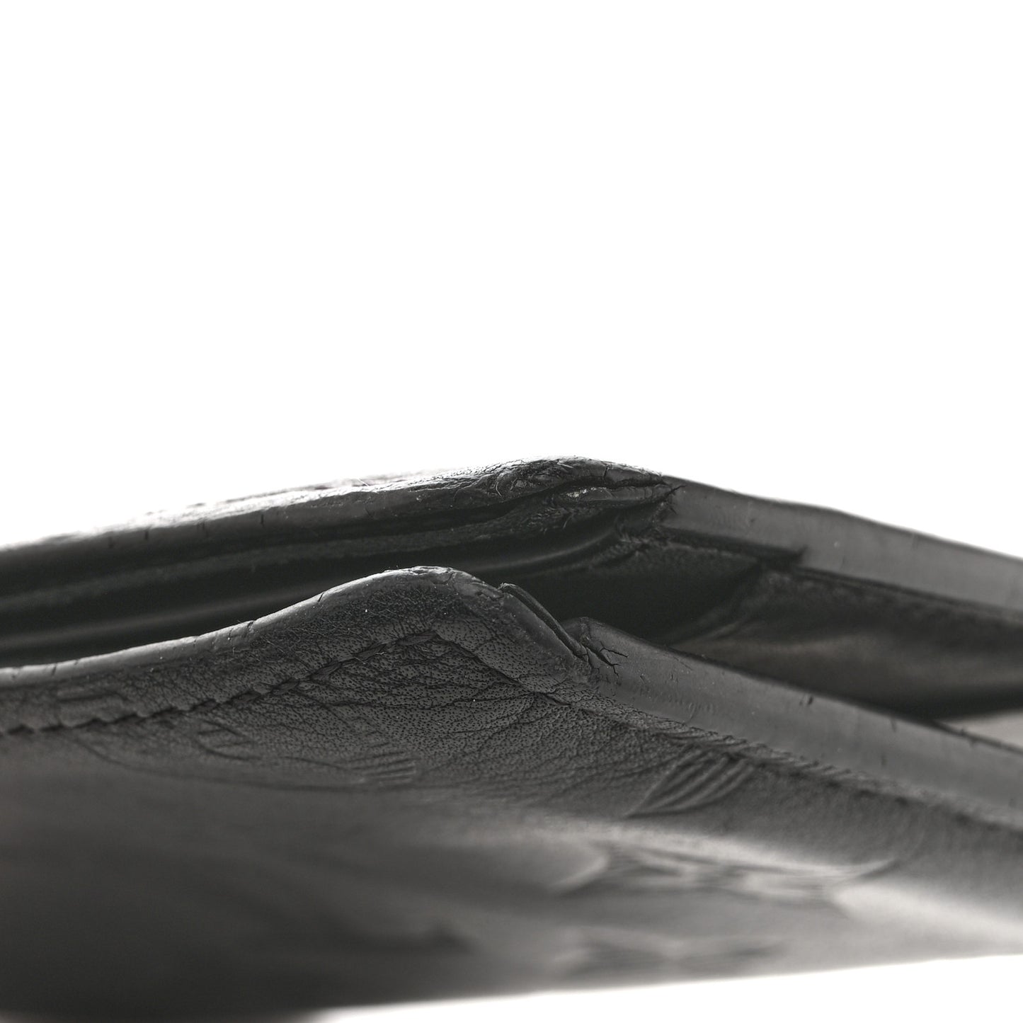 Calfskin Monogram Shadow Multiple Wallet Black