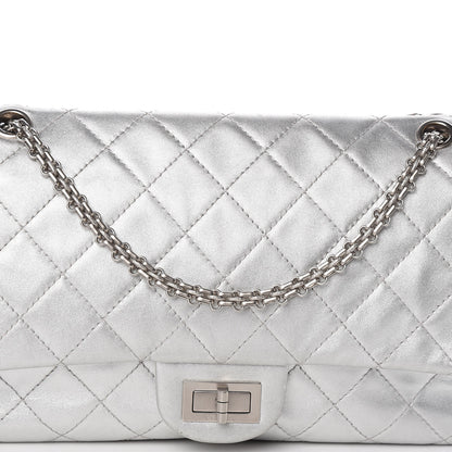 Chanel Metallic Lambskin Quilted 2.55 Reissue 227 Flap Silver 10 of 10