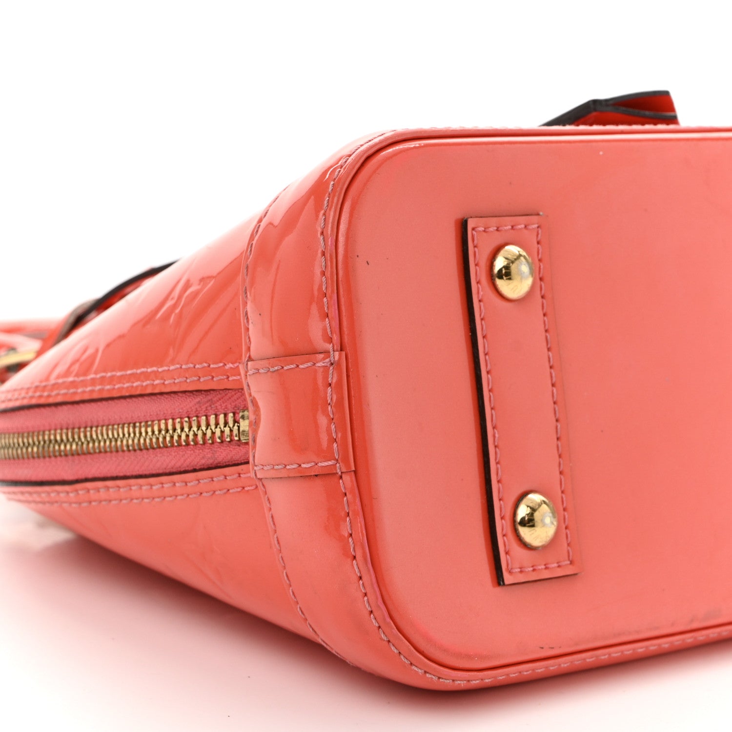 Louis Vuitton Vernis Alma BB Rose Litchi 9 of 12