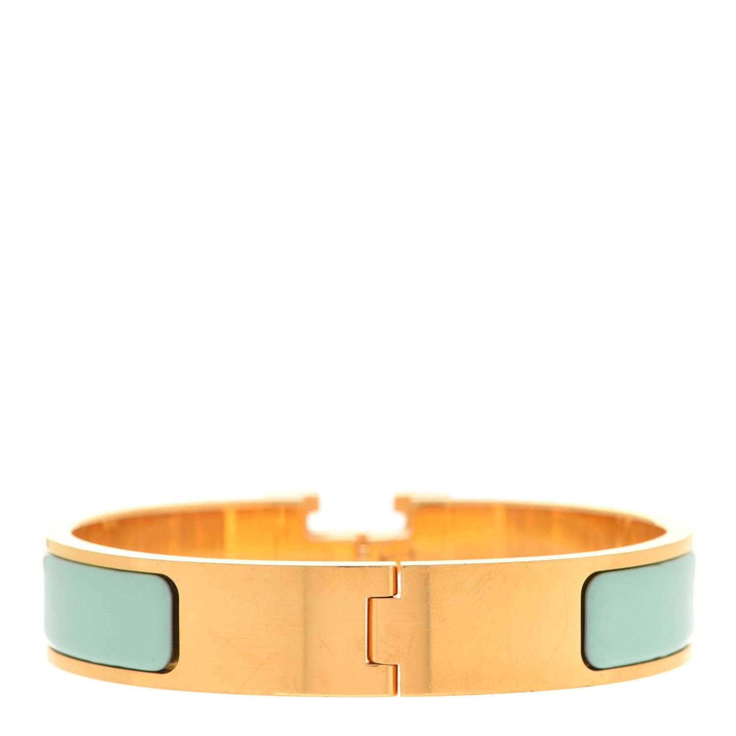 Hermes Enamel Narrow Clic Clac H Bracelet PM Lagon 3 of 5