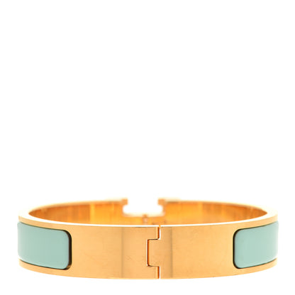 Hermes Enamel Narrow Clic Clac H Bracelet PM Lagon 3 of 5