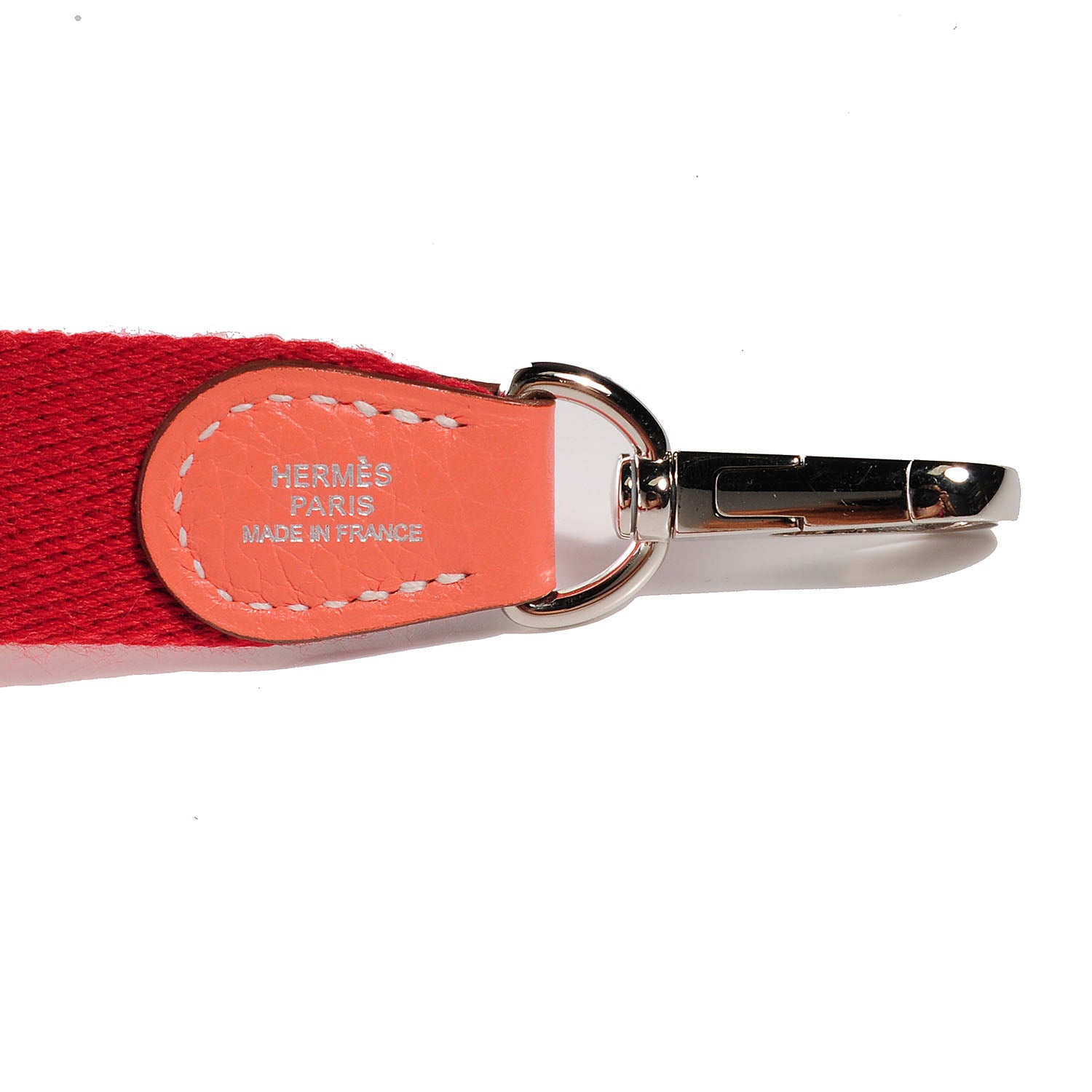 Hermes Taurillon Clemence Amazone Evelyne TPM Crevette and Rouge Casaque 7 of 16