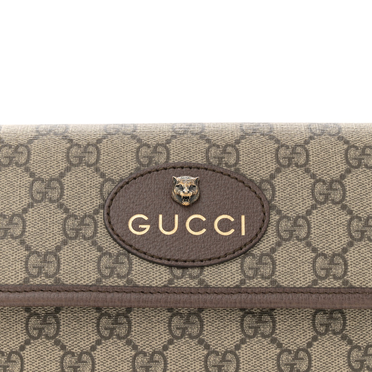 Gucci GG Supreme Monogram Neo Vintage Web Belt Bag Brown 8 of 12