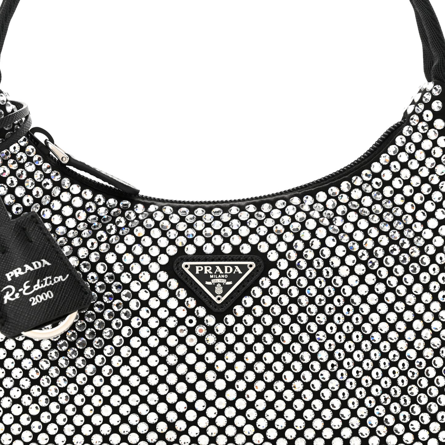 Satin Crystal Mini Re-Edition 2000 Bag Cristal