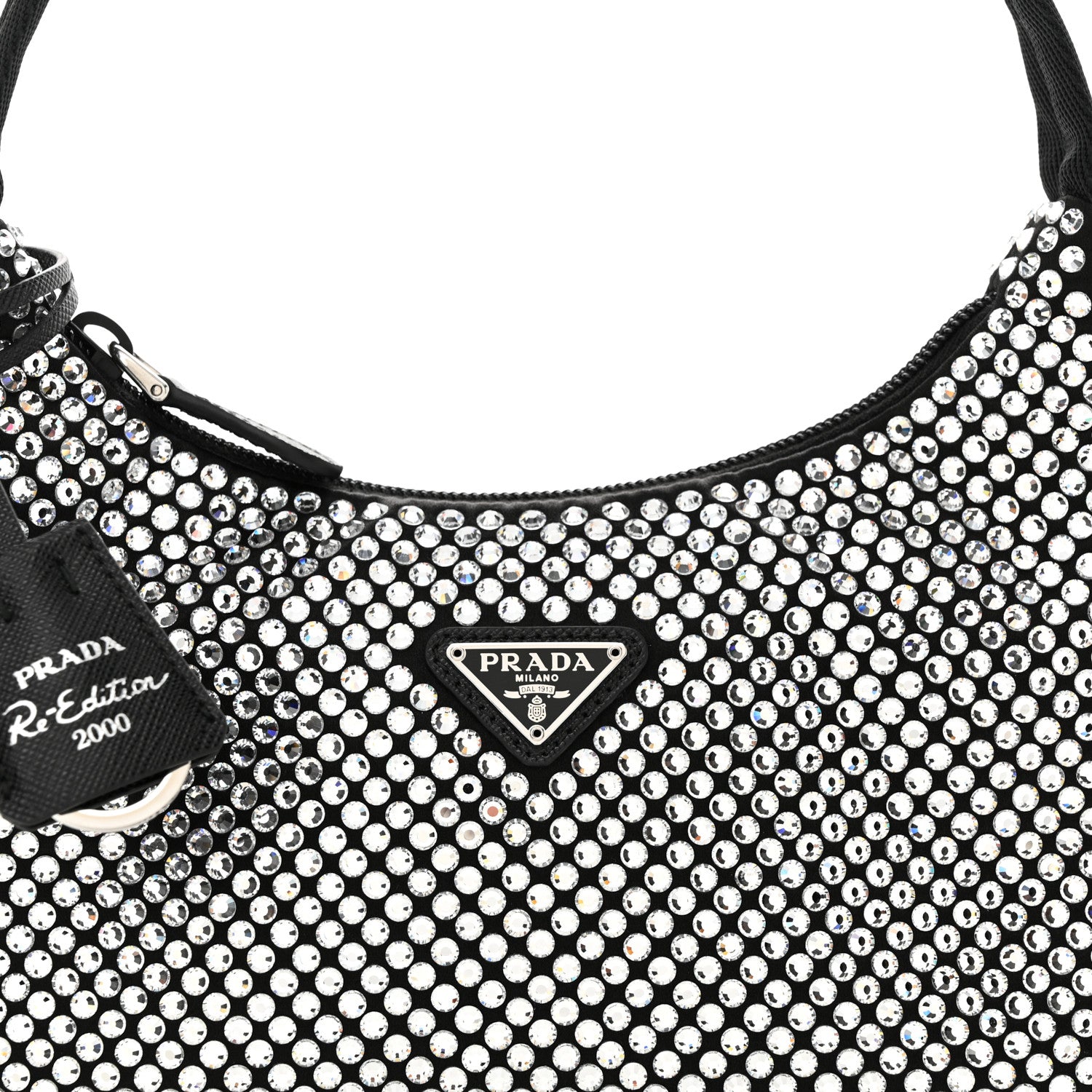 Prada Satin Crystal Mini Re-Edition 2000 Bag Cristal 8 of 10