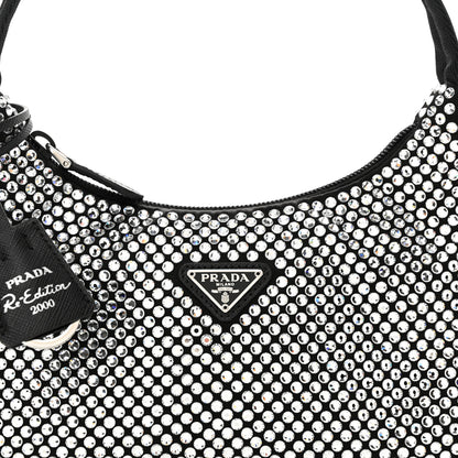 Prada Satin Crystal Mini Re-Edition 2000 Bag Cristal 8 of 10