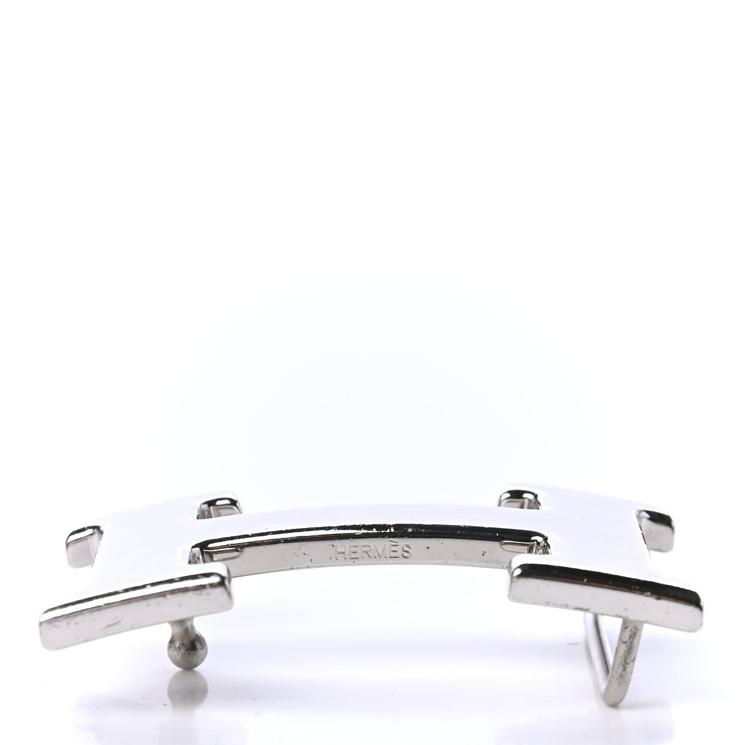 Hermes Brushed Palladium 32mm H Belt Buckle 3 of 3