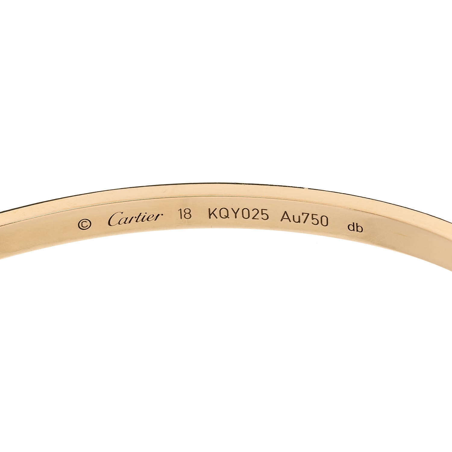Cartier 18K Yellow Gold Small LOVE Bracelet 18 4 of 8