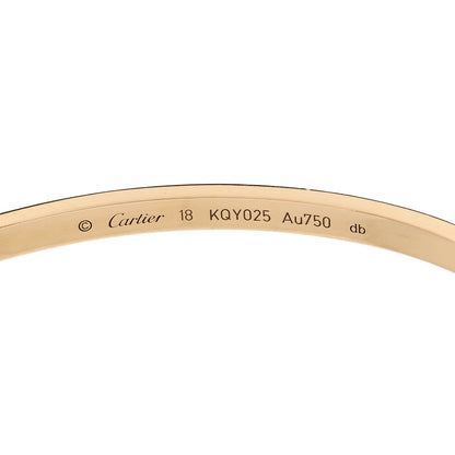 Cartier 18K Yellow Gold Small LOVE Bracelet 18 4 of 8