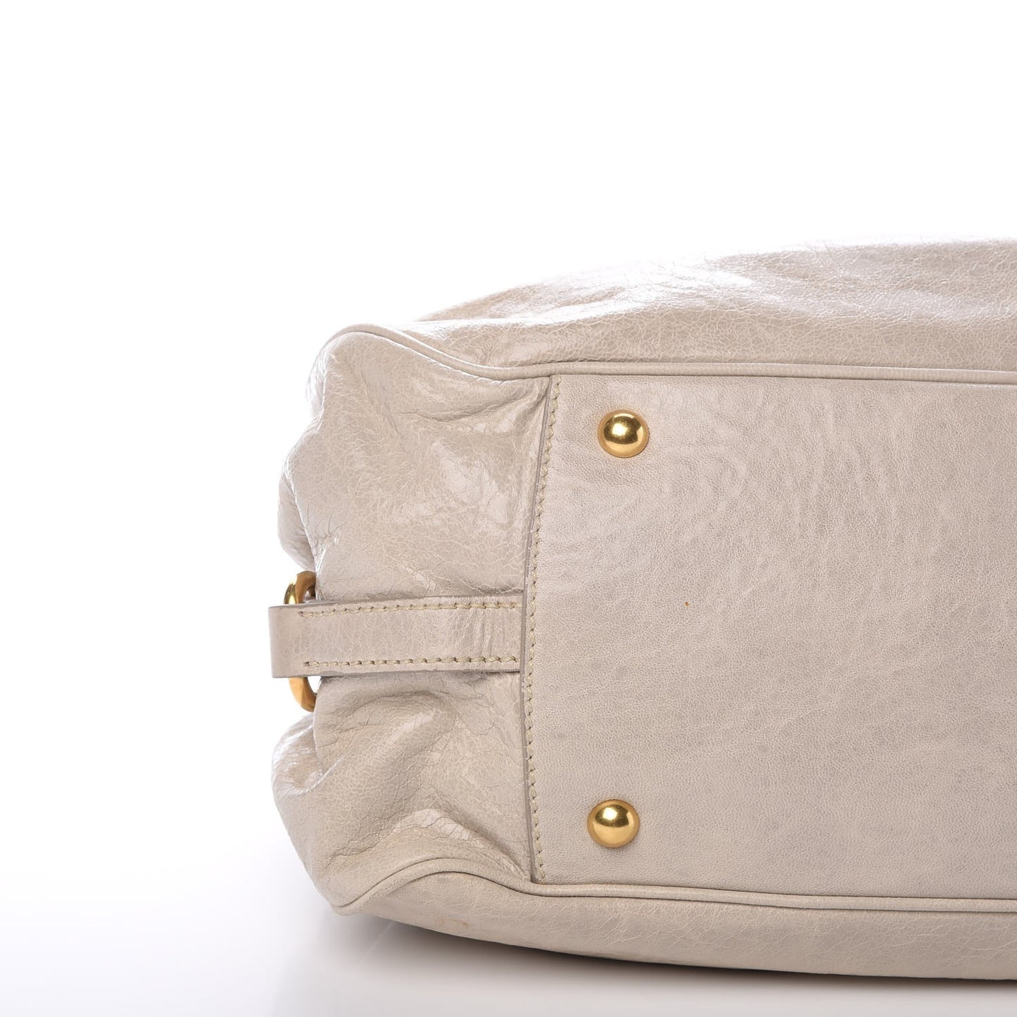 Nappa Medium Charm Satchel Agave