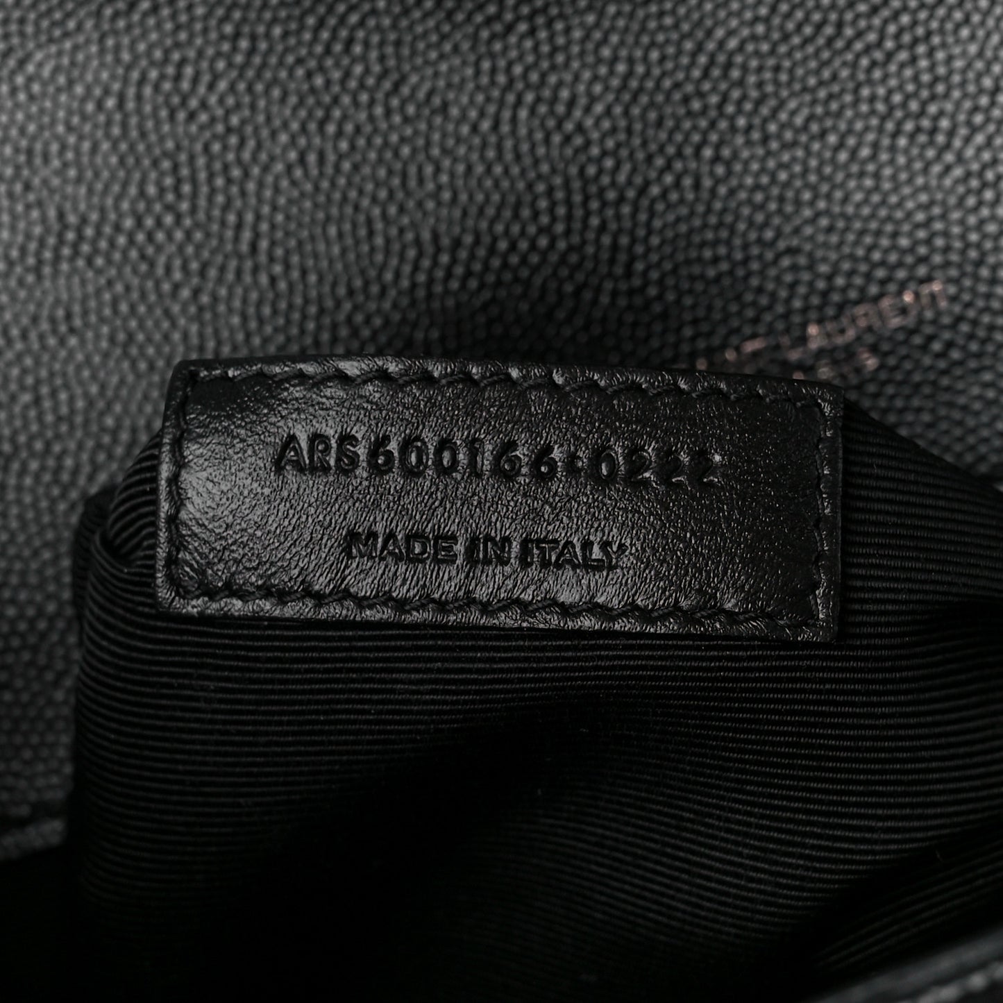 Grain De Poudre Textured Mixed Matelasse Large Triquilt Monogram Monochrome Satchel Black