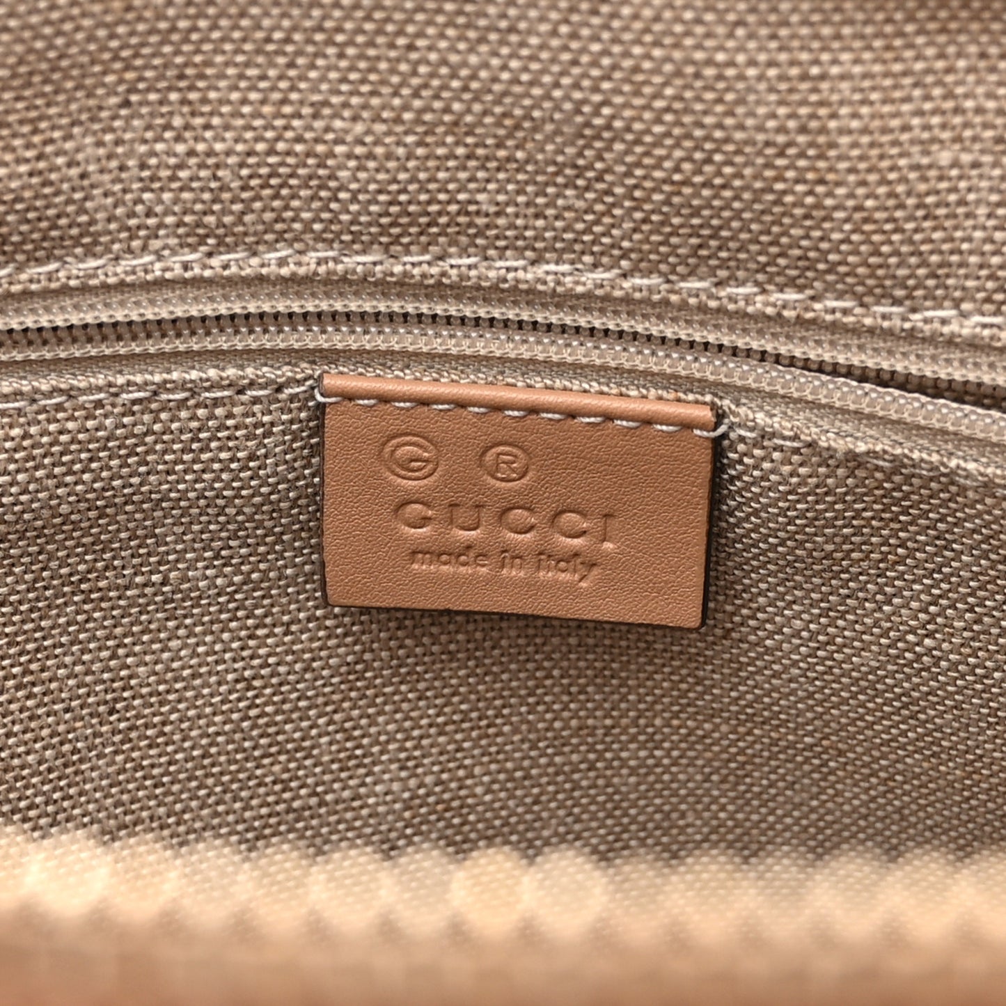 Soft Microguccissima Small Zippered Satchel Camelia