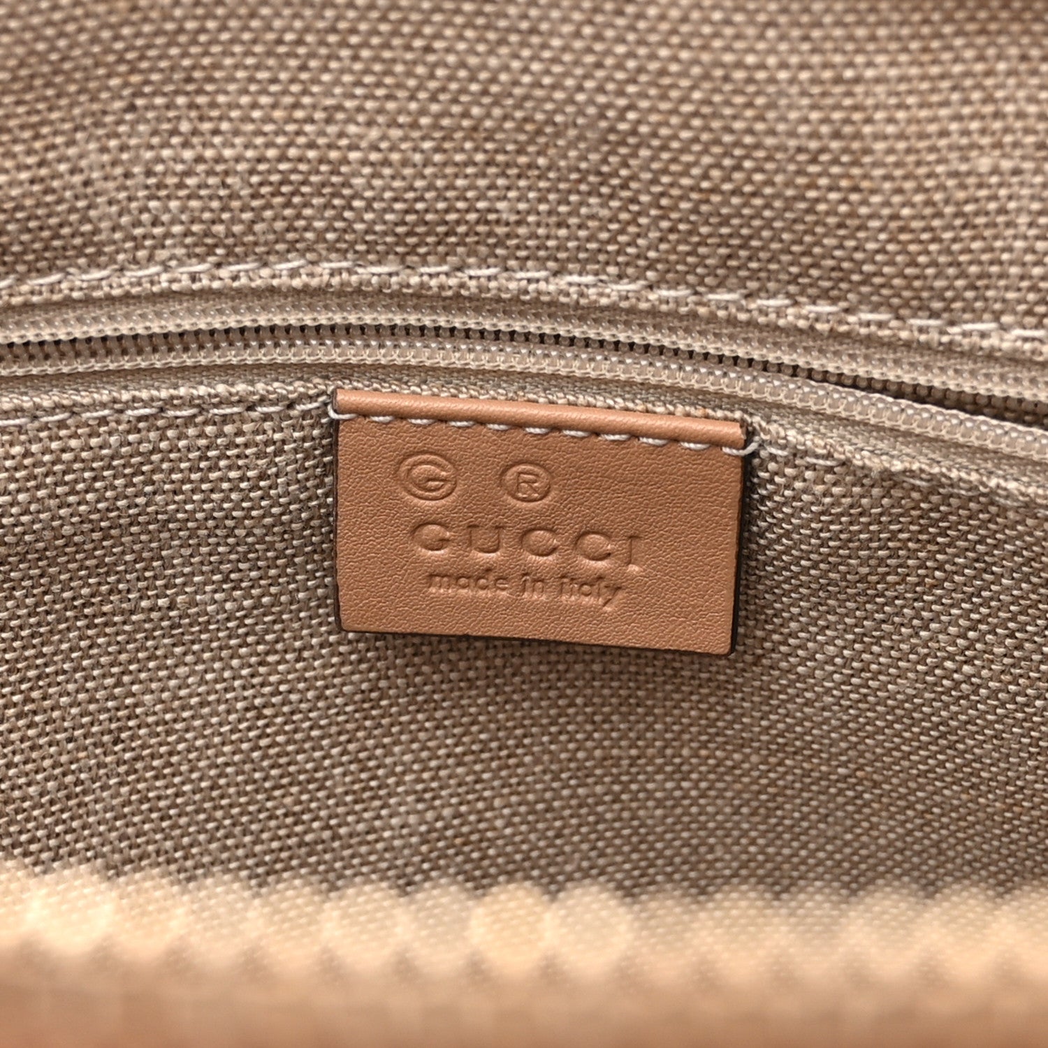 Gucci Soft Microguccissima Small Zippered Satchel Camelia 6 of 11