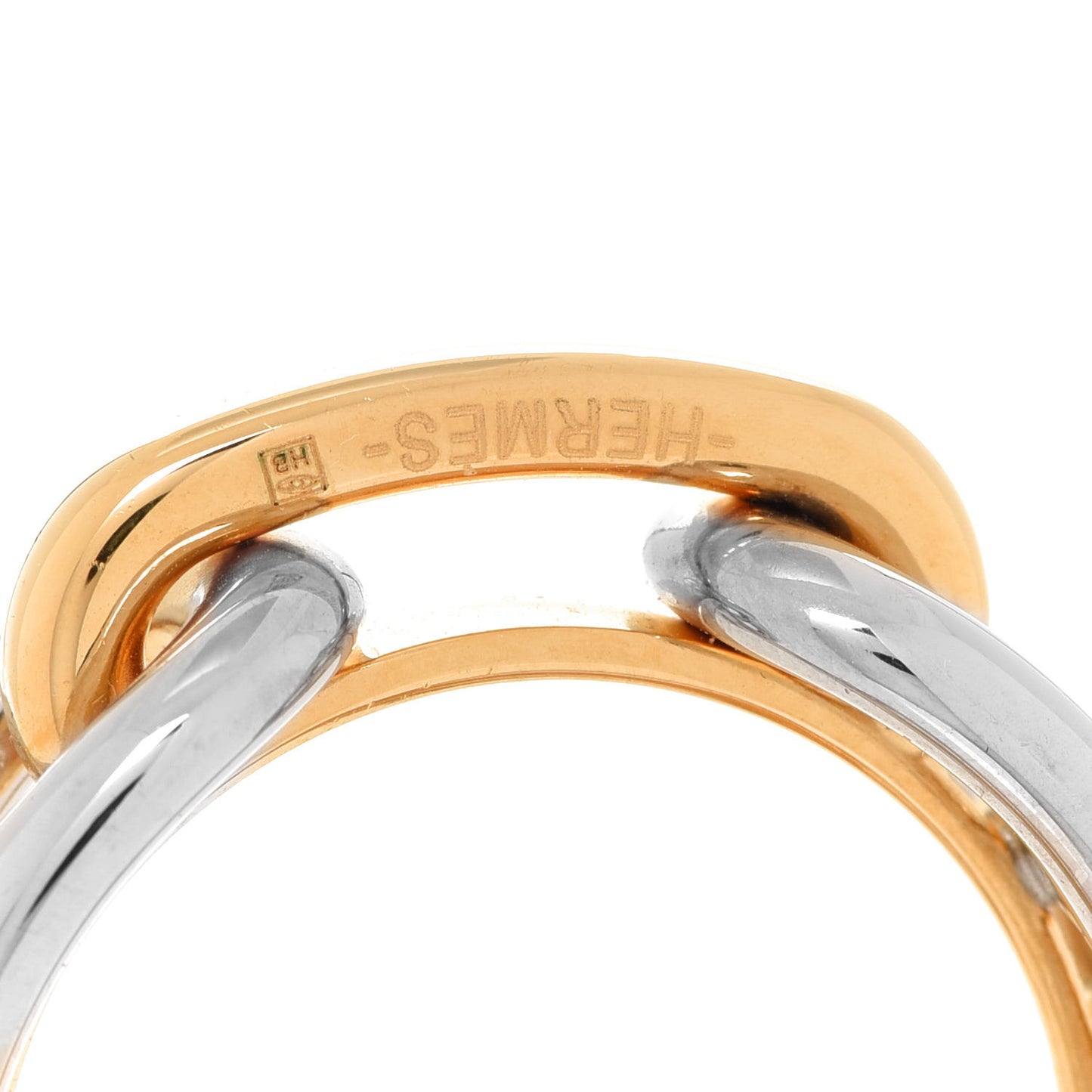 Palladium Regate Scarf Ring Gold Silver