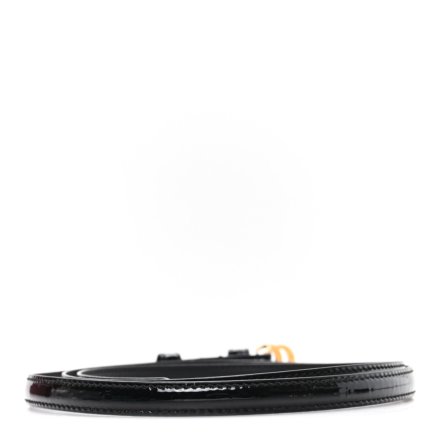 Gucci Patent Double G Thin Belt 105 42 Black 2 of 5