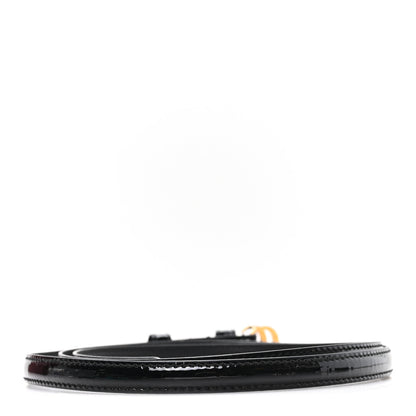 Gucci Patent Double G Thin Belt 105 42 Black 2 of 5