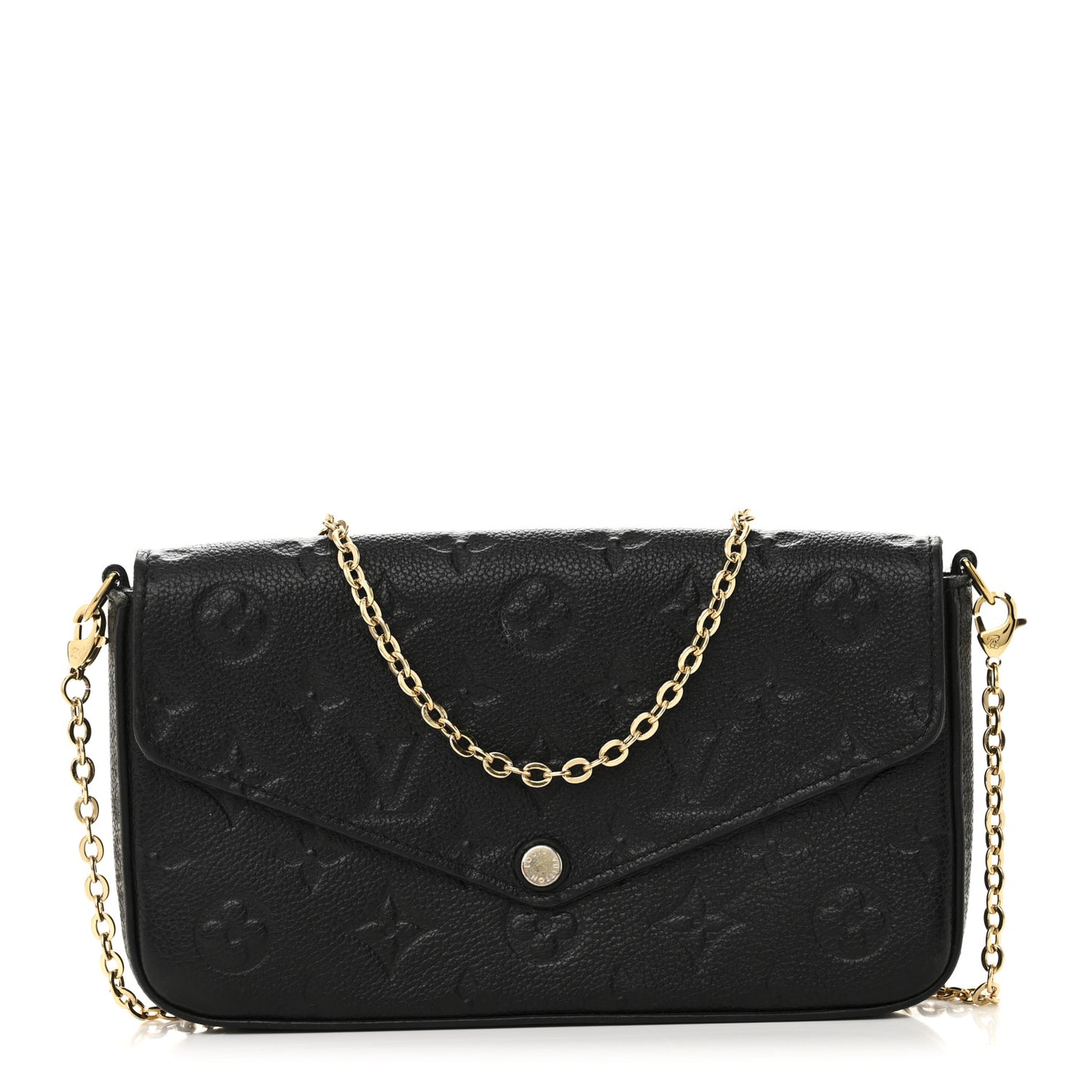 Empreinte Pochette Felicie Chain Wallet Black