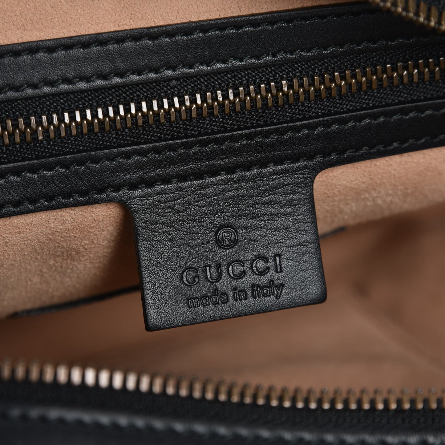 Calfskin Matelasse GucciGhost Medium GG Marmont Chain Shoulder Bag Black New Acquamarine