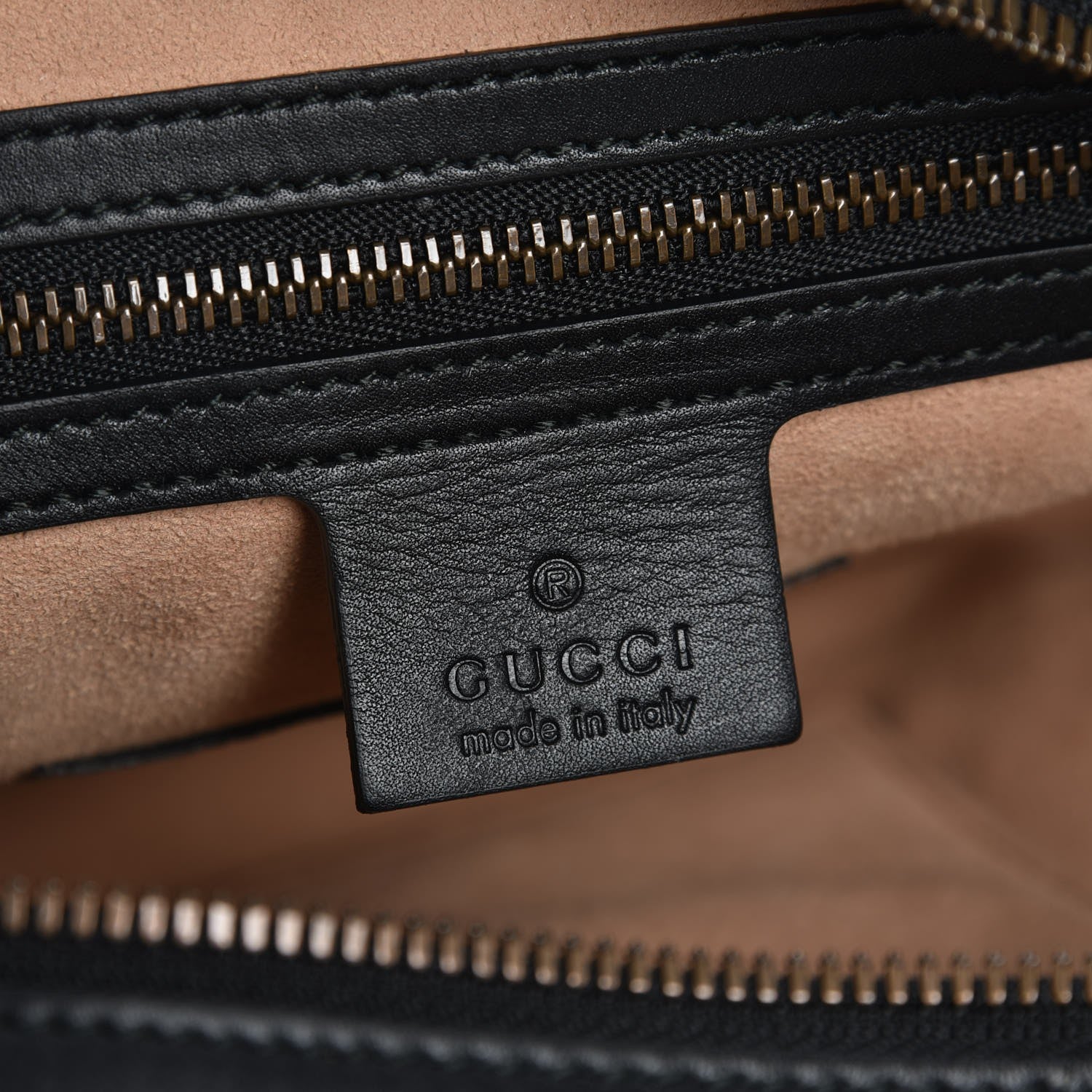Gucci Calfskin Matelasse GucciGhost Medium GG Marmont Chain Shoulder Bag Black New Acquamarine 7 of 8