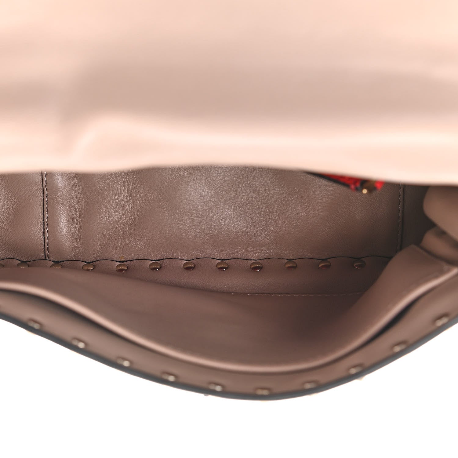 Valentino Garavani Lambskin Medium Rockstud Spike Shoulder Bag Poudre 5 of 9