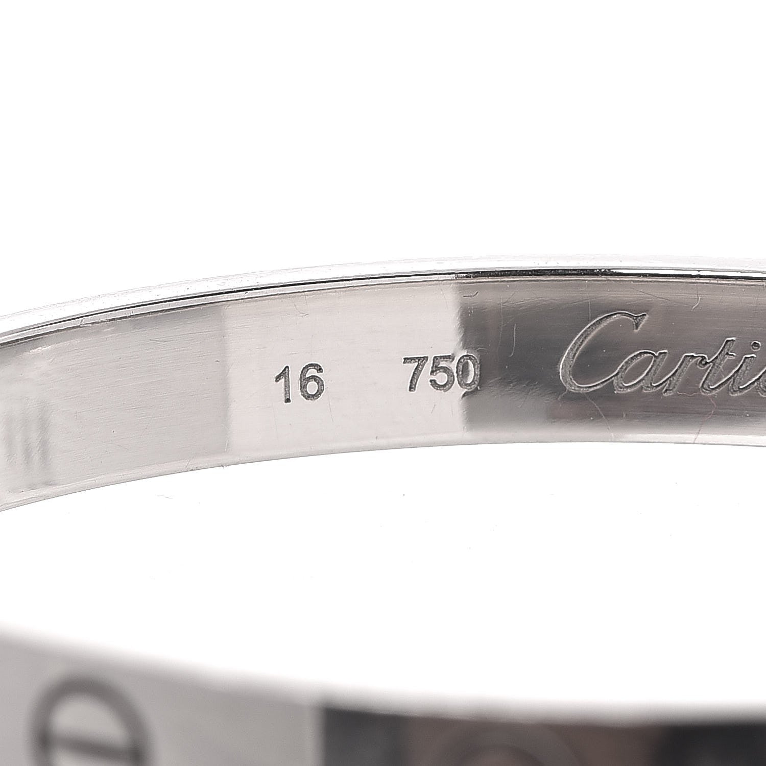 Cartier 18K White Gold LOVE Bracelet 16 5 of 8