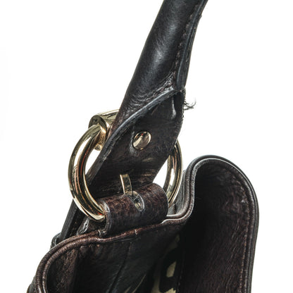 Gucci Calfskin Guccissima Trim Large Signoria Hobo Dark Brown 4 of 16