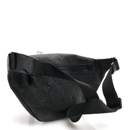 Louis Vuitton Calfskin Monogram Shadow Discovery Bumbag Black 3 of 9