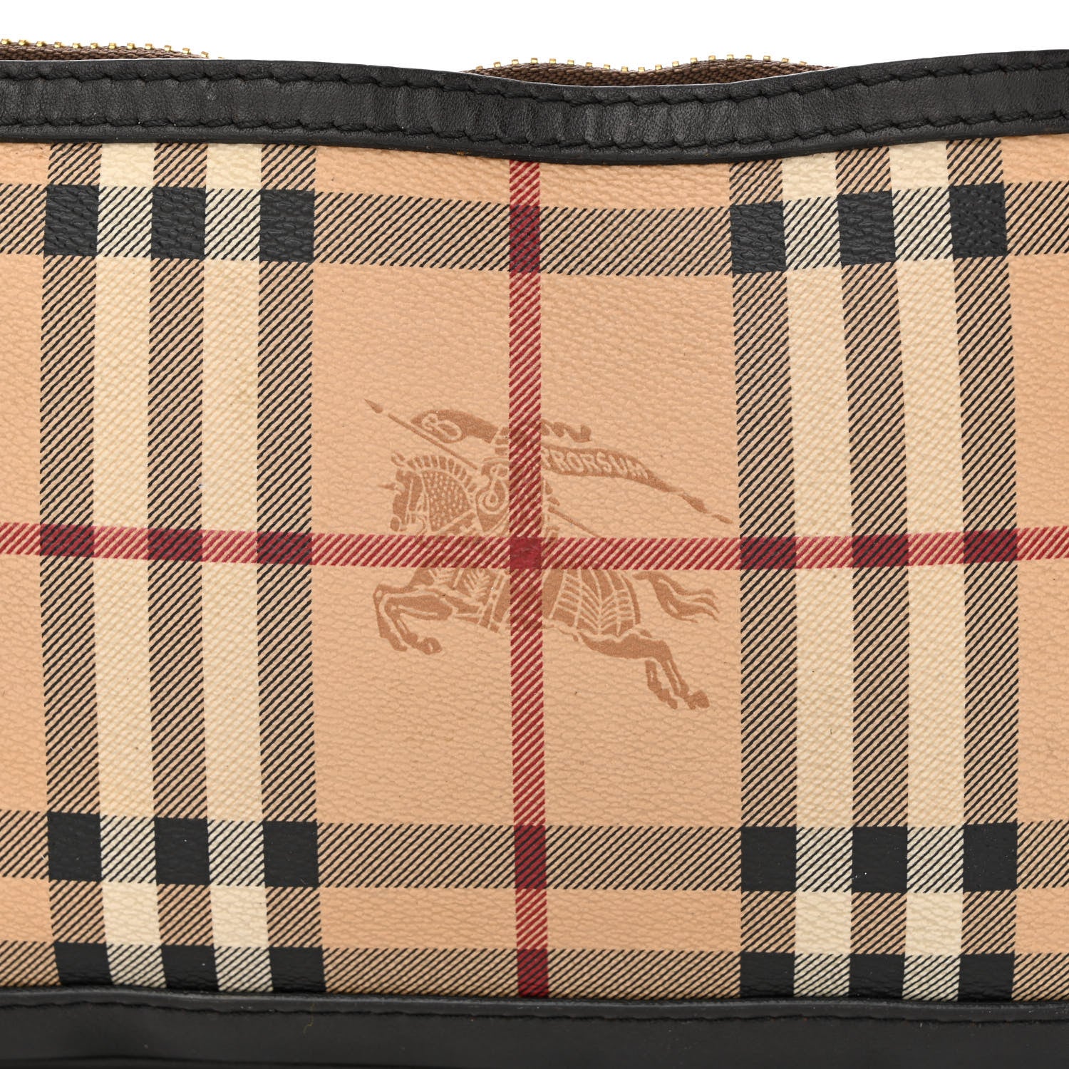 Burberry Haymarket Check Small Peyton Crossbody Clutch Bag Chocolate 8 of 17