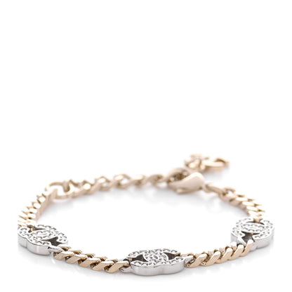 Chanel Crystal CC Chain Bracelet Gold Silver 1 of 4