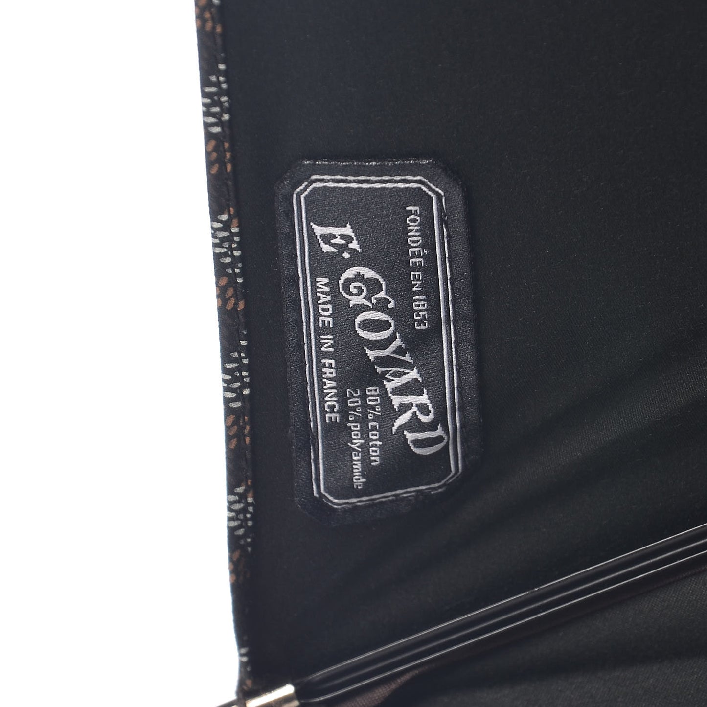 Goyardine Umbrella Black