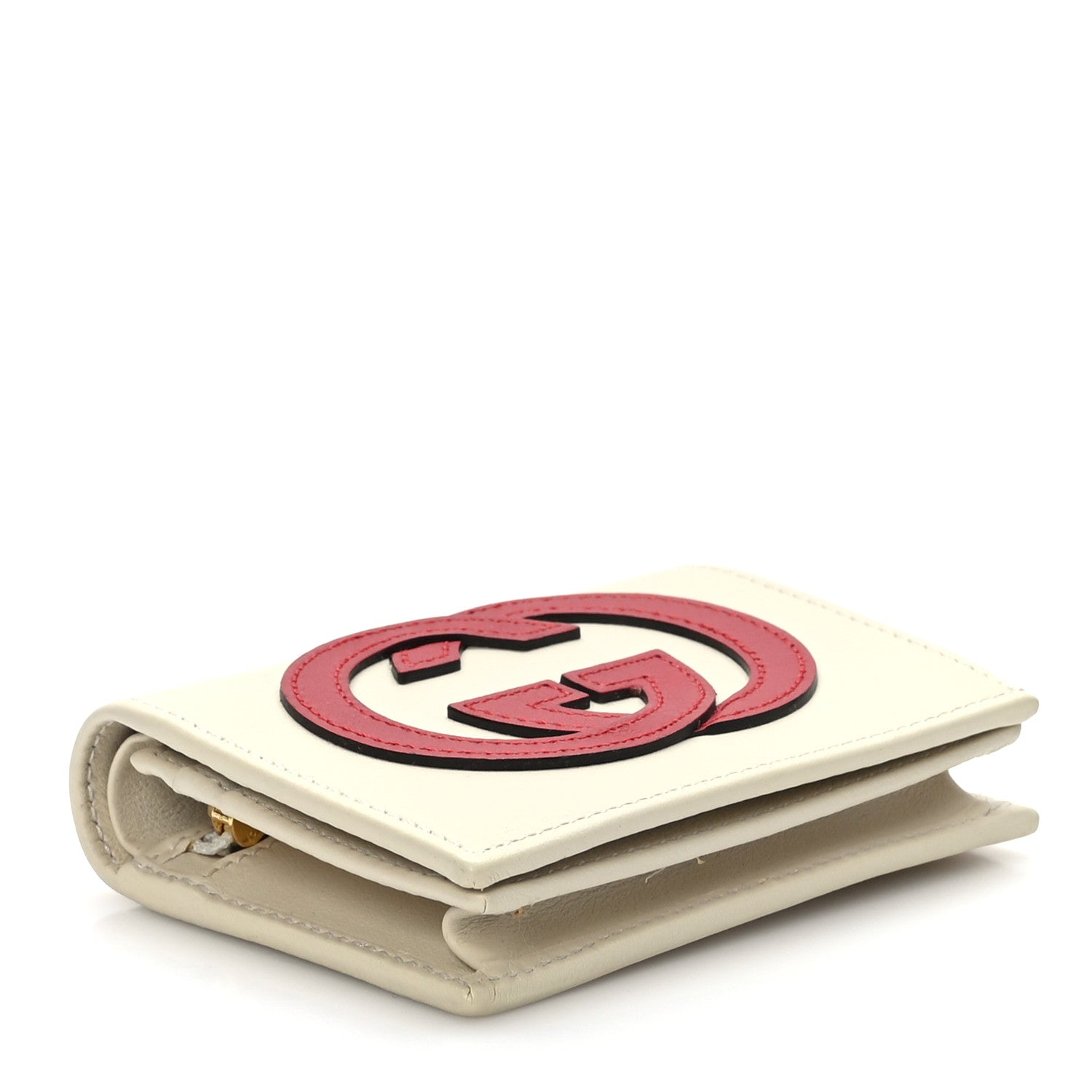 Gucci Vitello Eclipse Interlocking G Wallet Mystic White Hibiscus Red 5 of 8