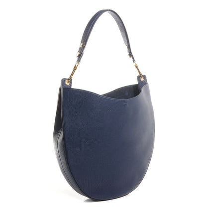 Celine Crisped Calfskin Large Hobo Ink Blue 3 of 8