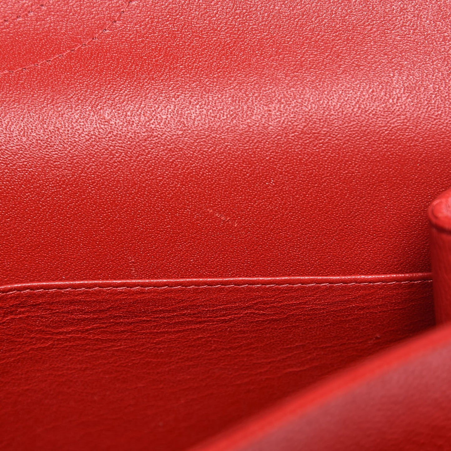 Caviar Quilted Jumbo Double Flap Red