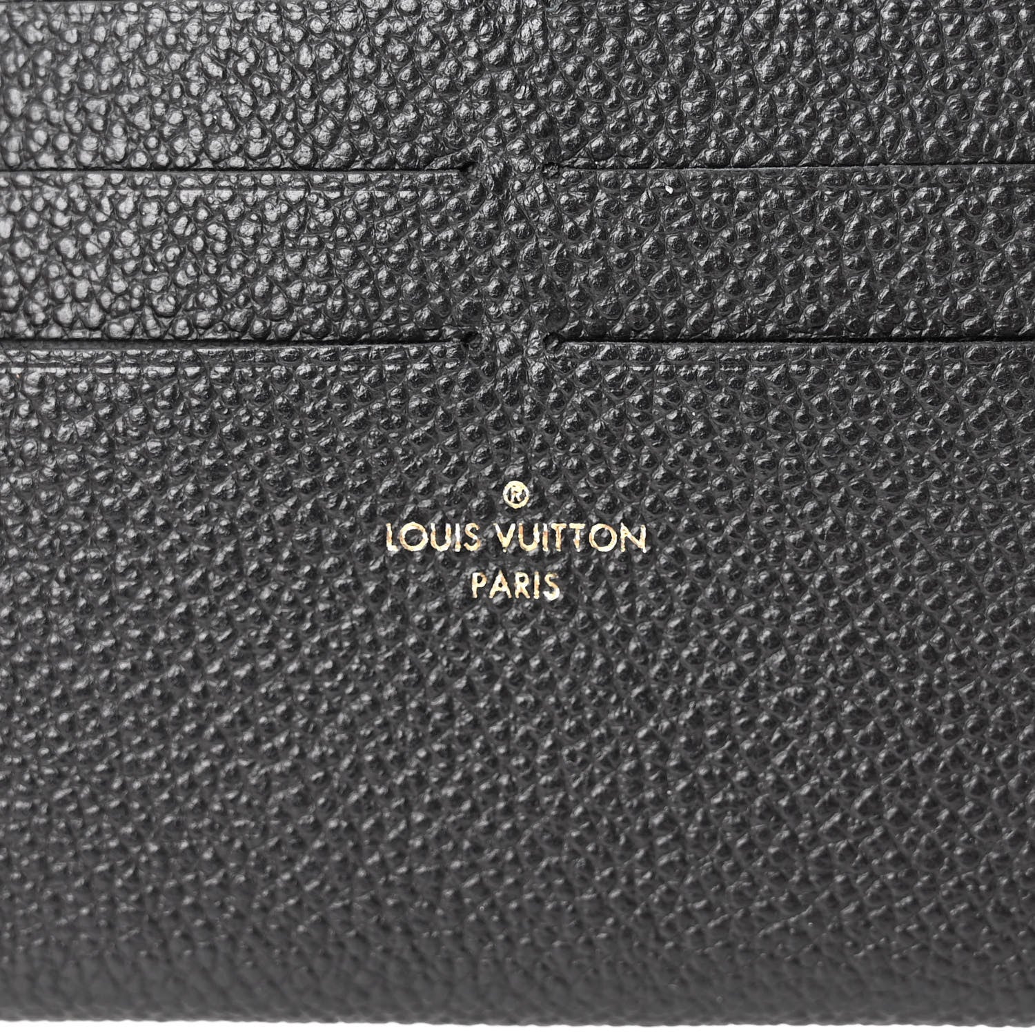 Louis Vuitton Calfskin Felicie Chain Wallet Card Holder Insert Black 6 of 6