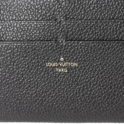 Louis Vuitton Calfskin Felicie Chain Wallet Card Holder Insert Black 6 of 6