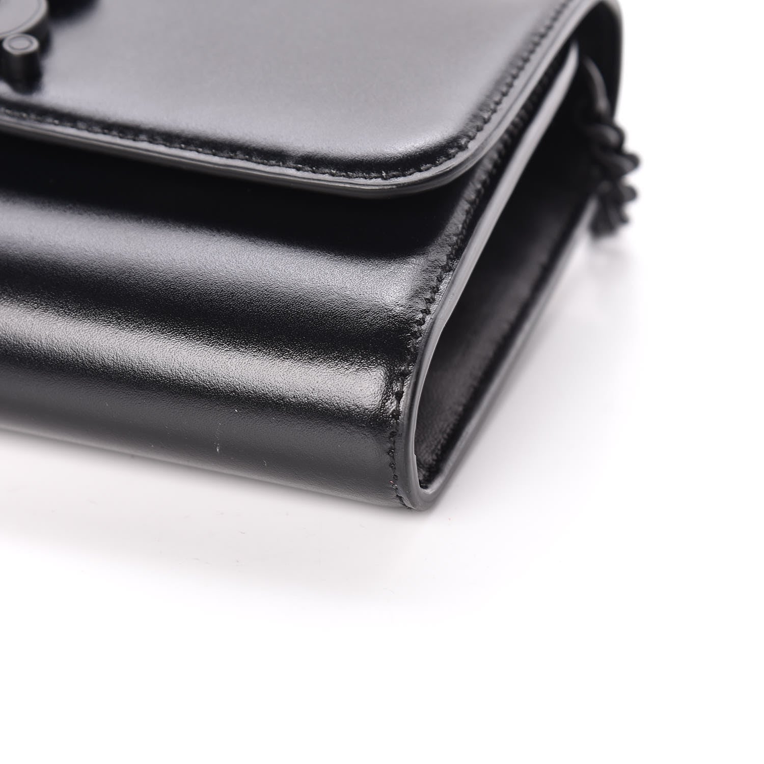 Balenciaga Smooth Calfskin B Wallet on Chain Black 7 of 12