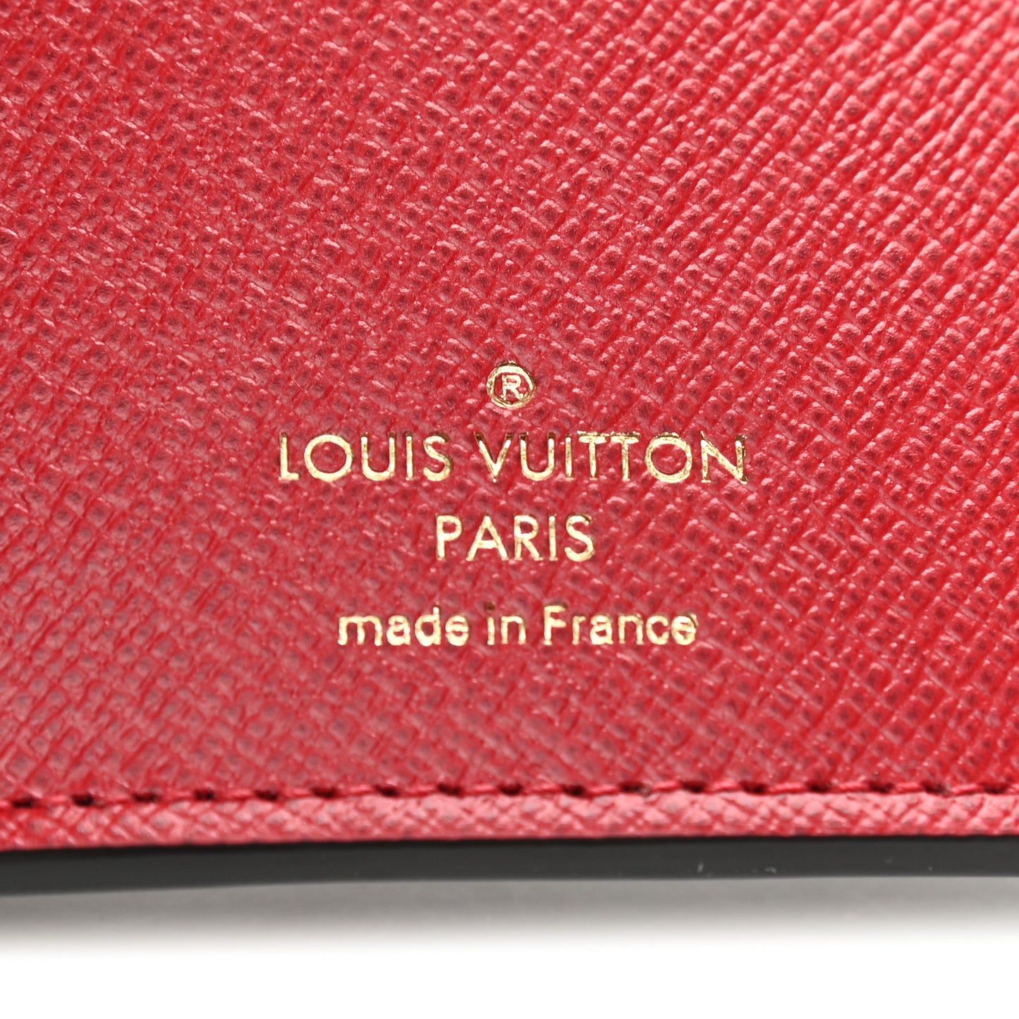 Damier Ebene Victorine Wallet Red