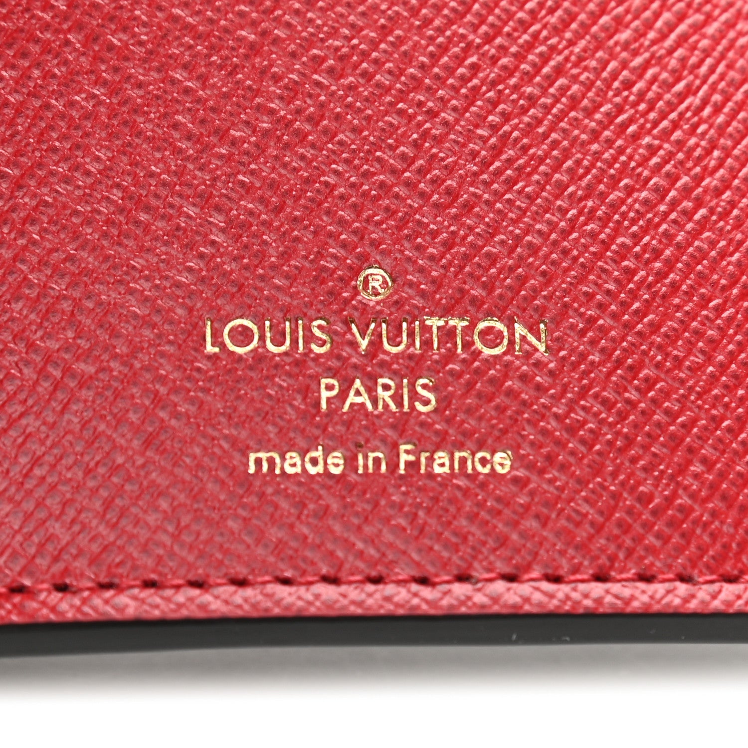 Louis Vuitton Damier Ebene Victorine Wallet Red 6 of 6
