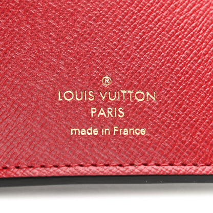 Louis Vuitton Damier Ebene Victorine Wallet Red 6 of 6