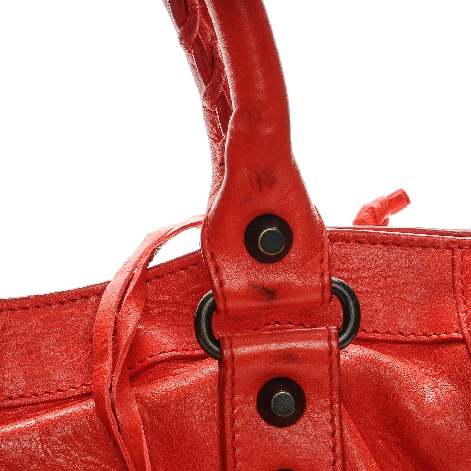 Balenciaga Agneau Classic Hardware City Vermillion 9 of 12