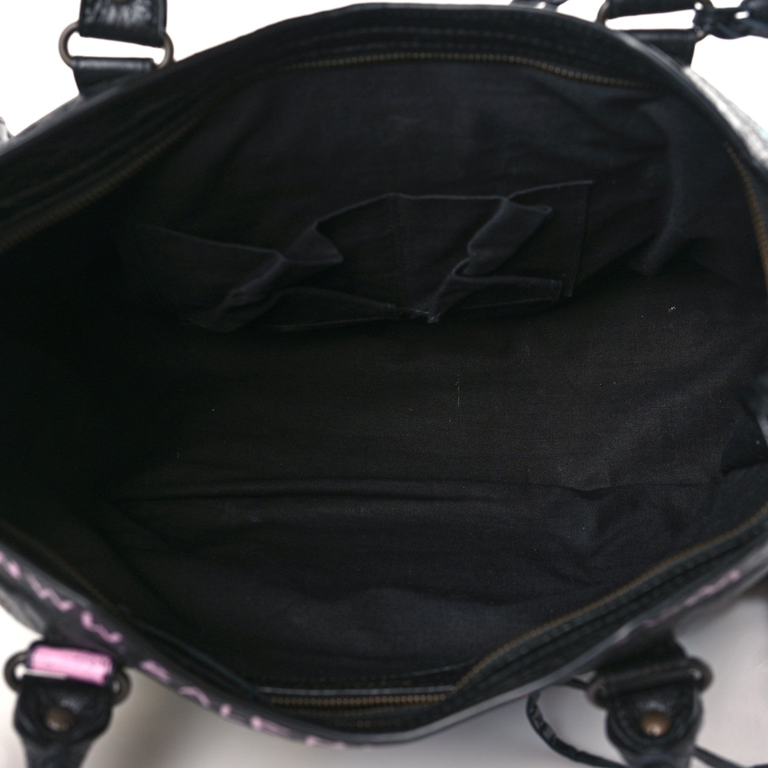 Balenciaga Agneau Graffiti All Over Classic Hardware City Black Multicolor 5 of 9